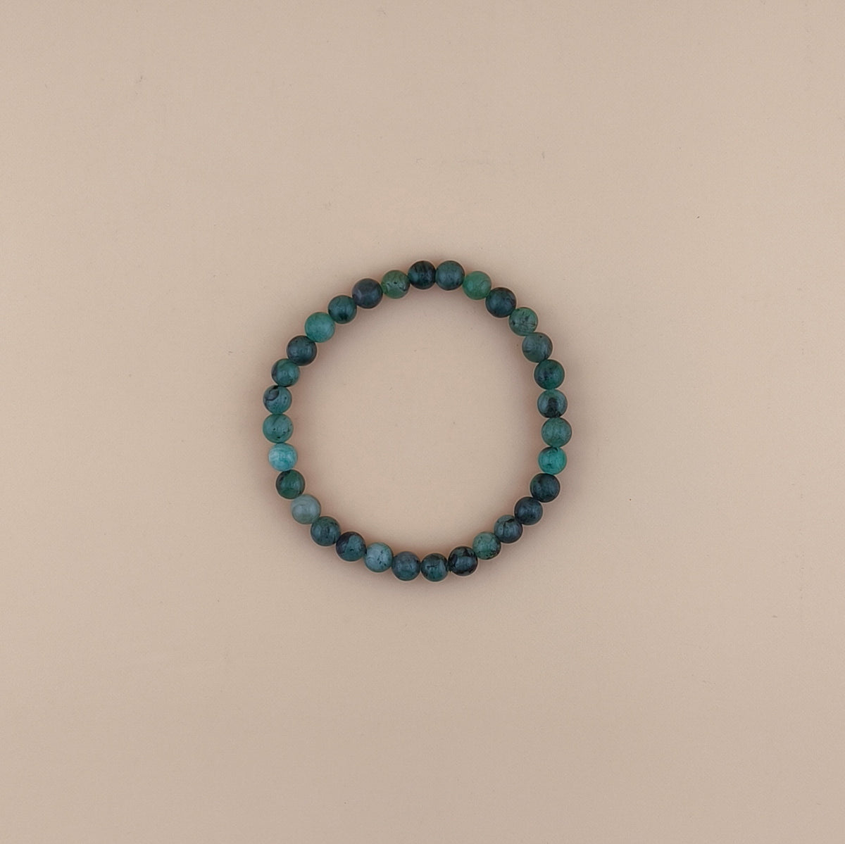 Pulsera de Esmeralda 6mm