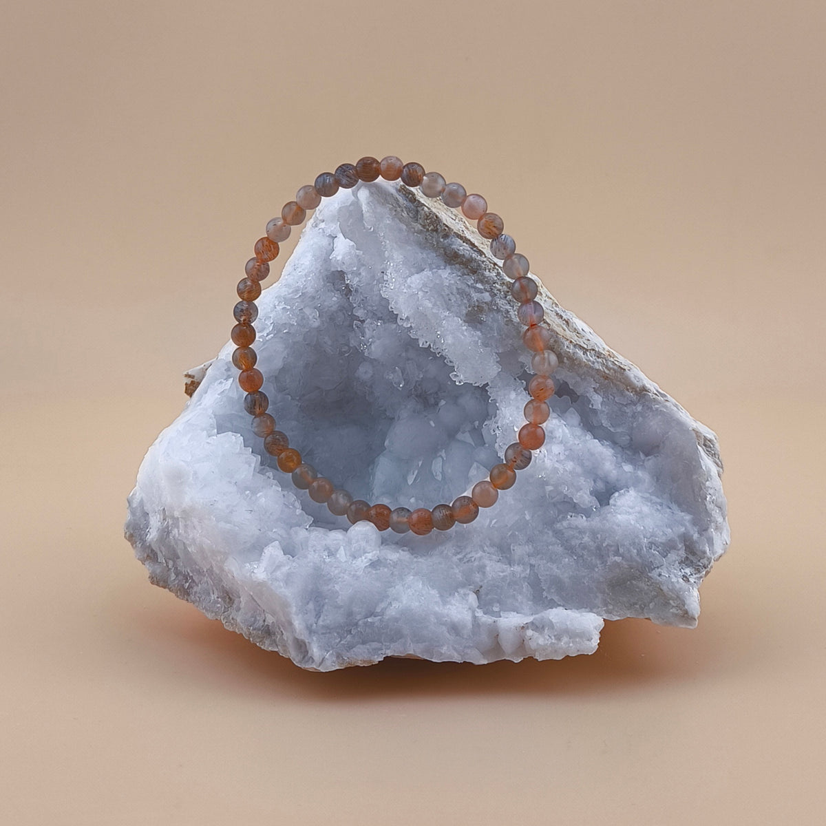 Pulsera de Piedra Luna Multicolor 4mm