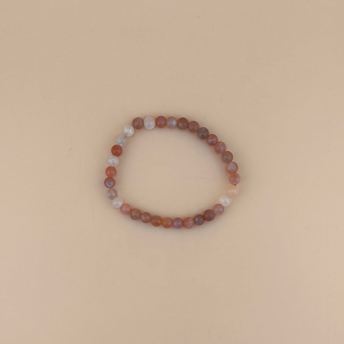 Pulsera de Piedra Luna Multicolor 6mm
