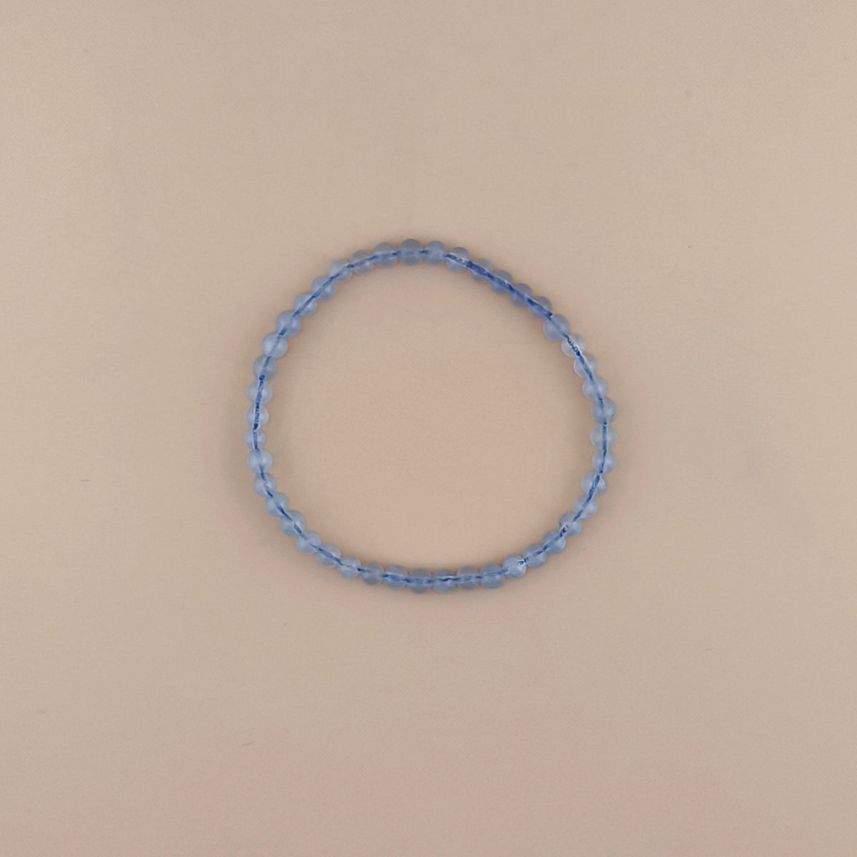 Pulsera De Aguamarina 4 mm