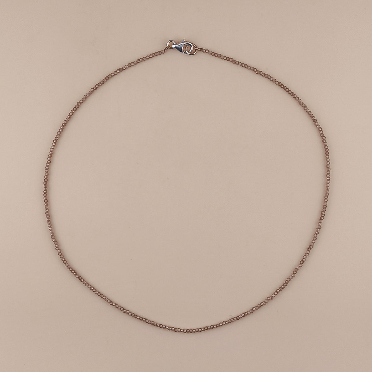 Collar Zafiro Facetado 2mm