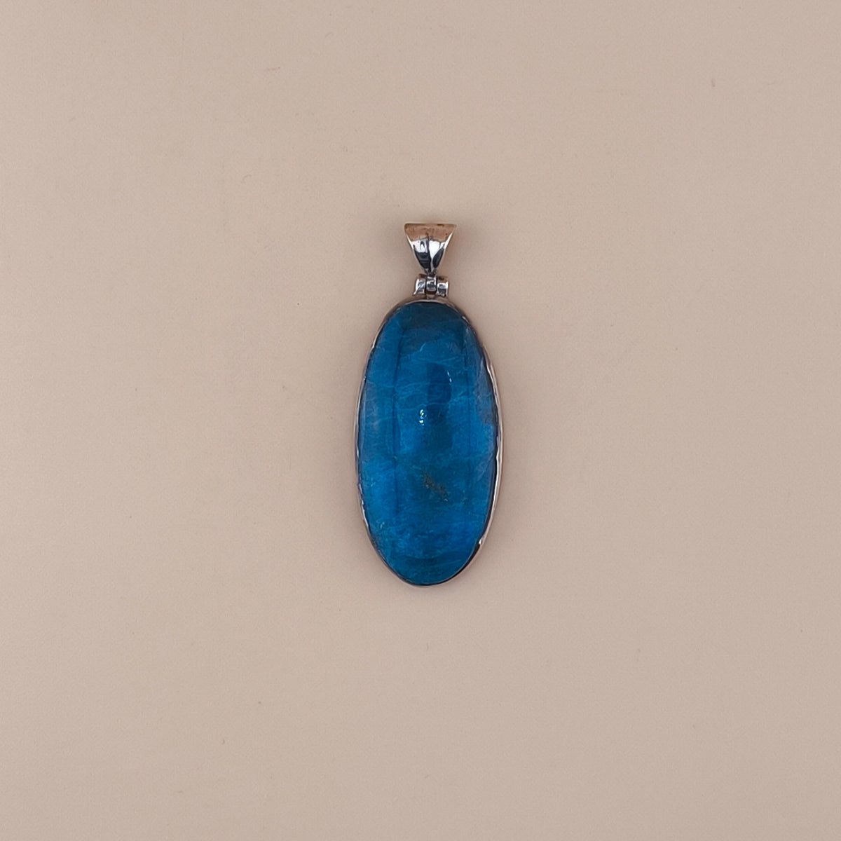 Colgante Apatito Azul en Plata