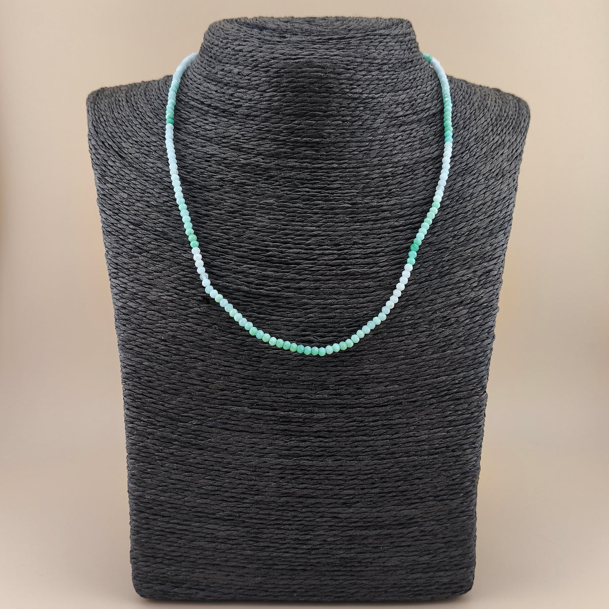 Collar Crisoprasa Facetado 3mm