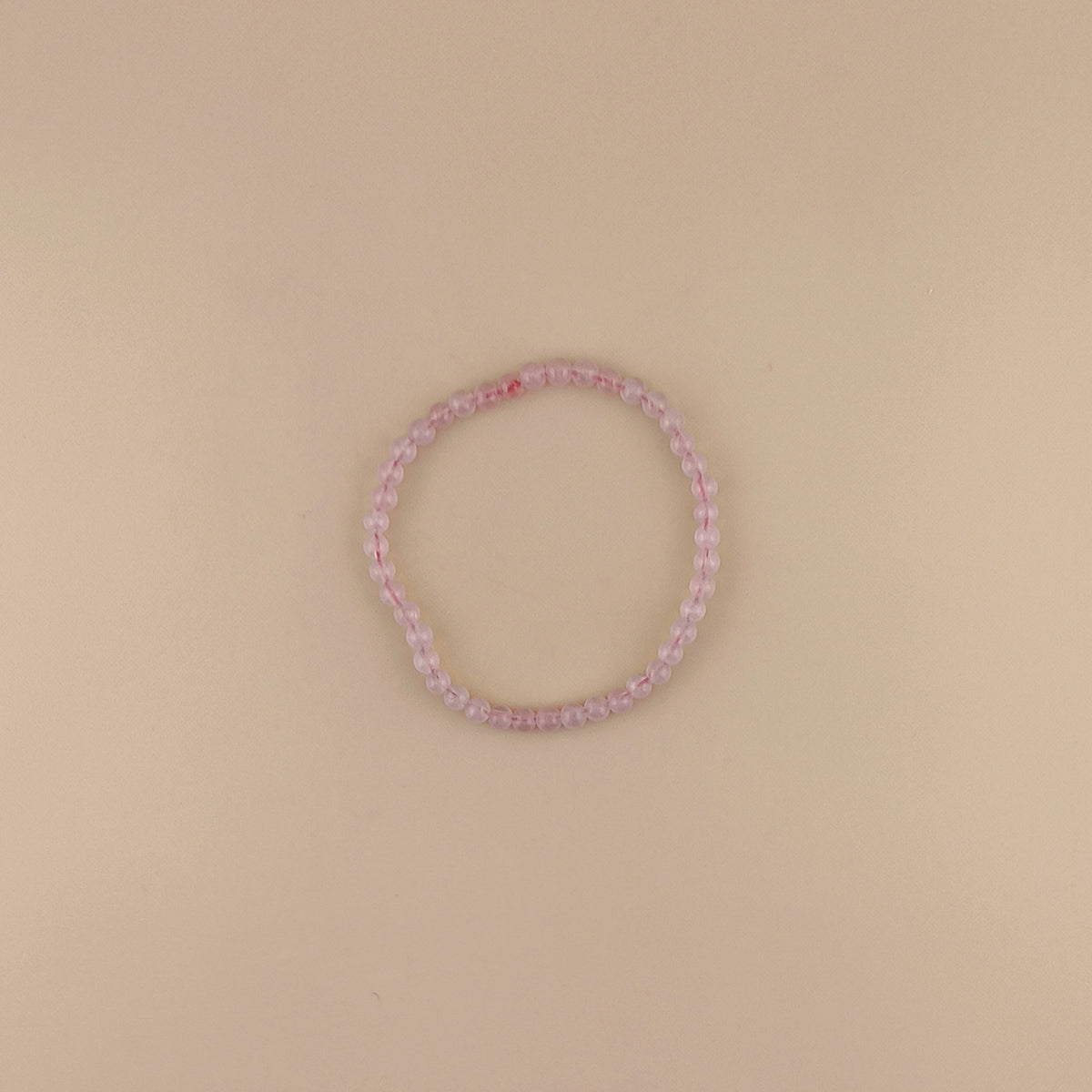 Pulsera Cuarzo Rosa 4mm