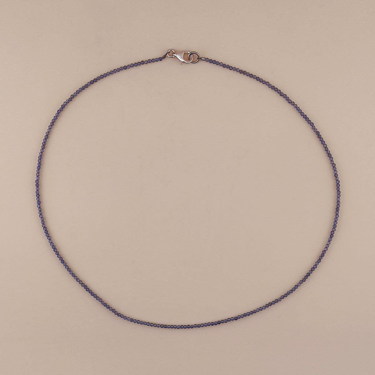 Collar Iolita Facetado 2mm