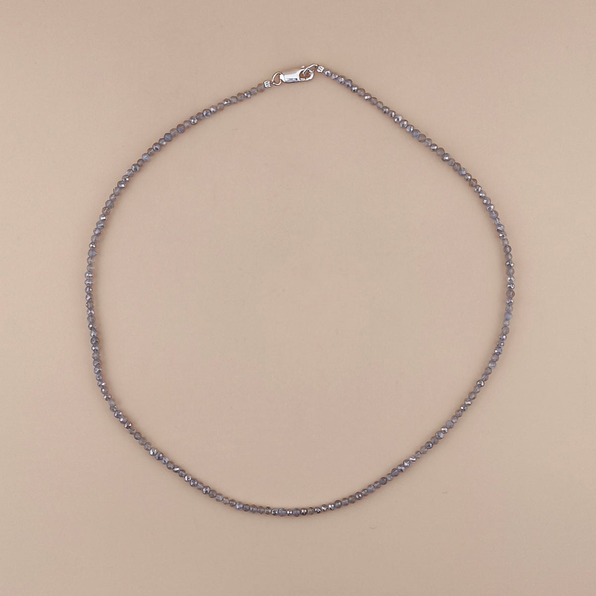 Collar Labradorita Facetado 3mm