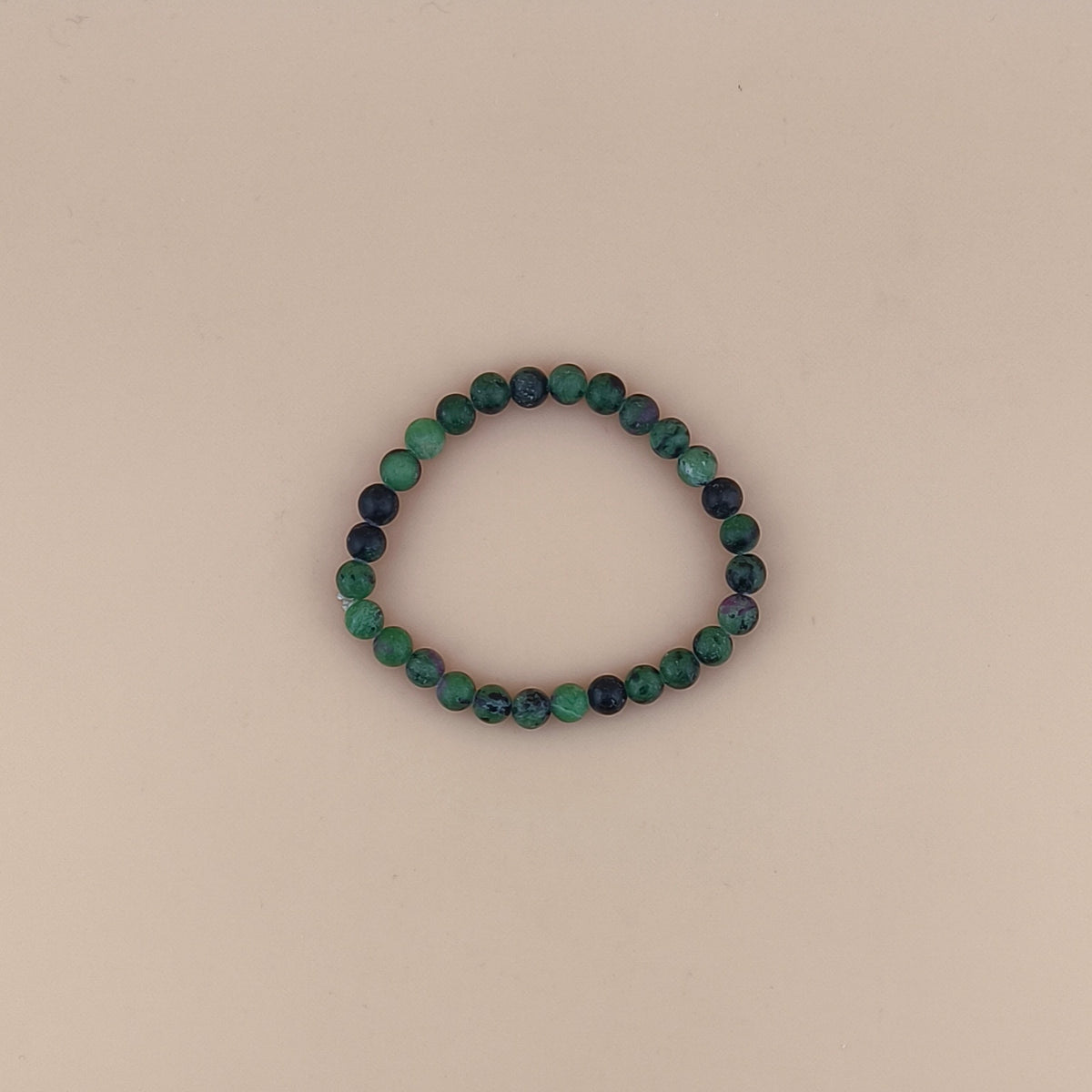 Pulsera de Rubí con Zoisita 6mm