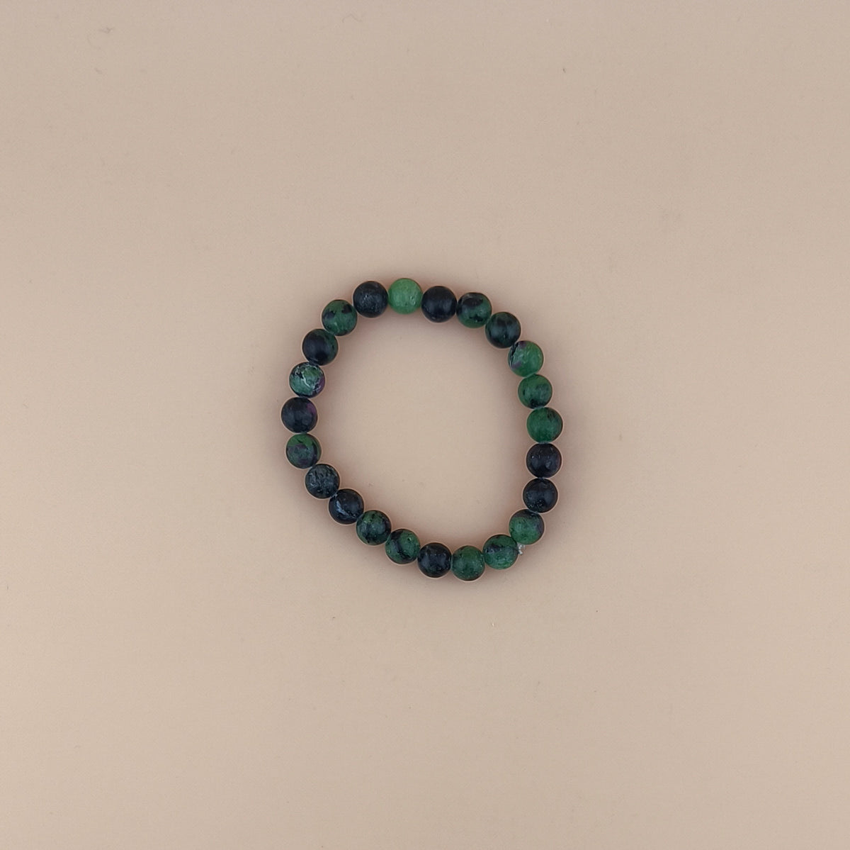 Pulsera de Rubí con Zoisita 8mm